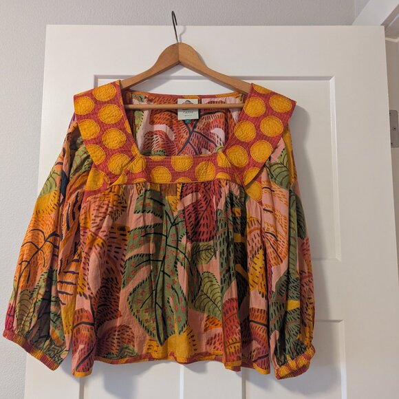 Farm Rio Square Neck Blouse - Picture 2 of 4